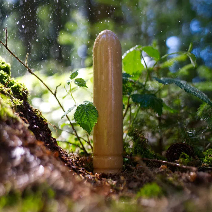 wood fun holzdildo nymphe im wald